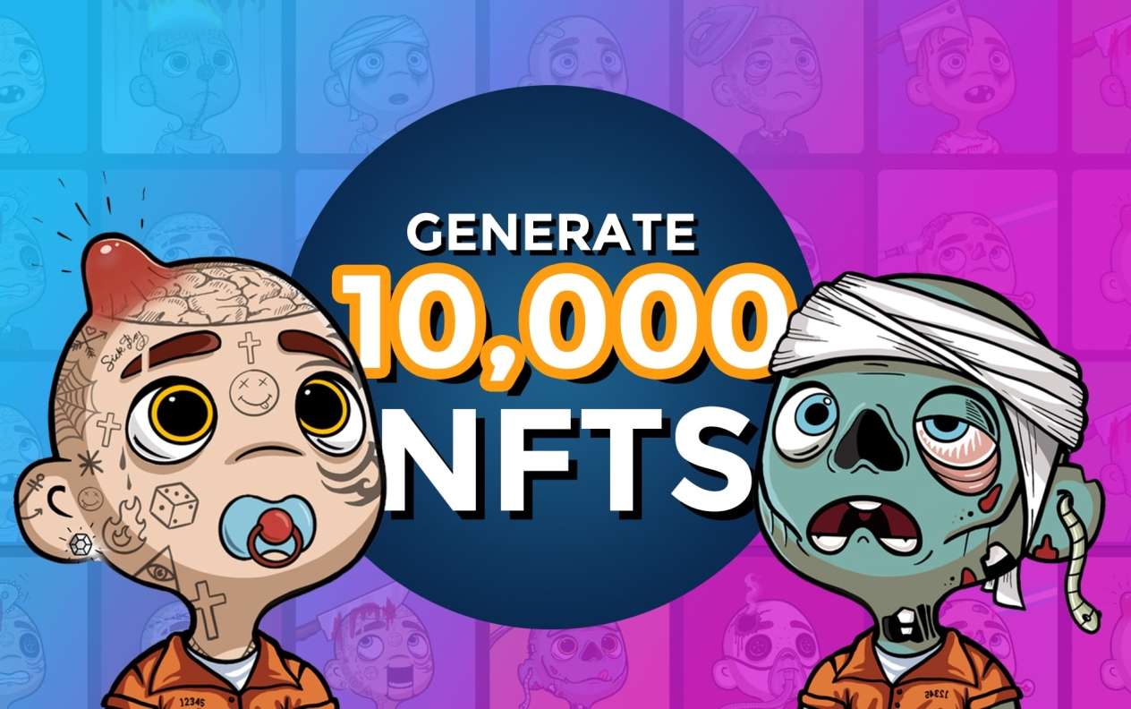 I will generate nft collection 1k, 5k, 10k with metadata
