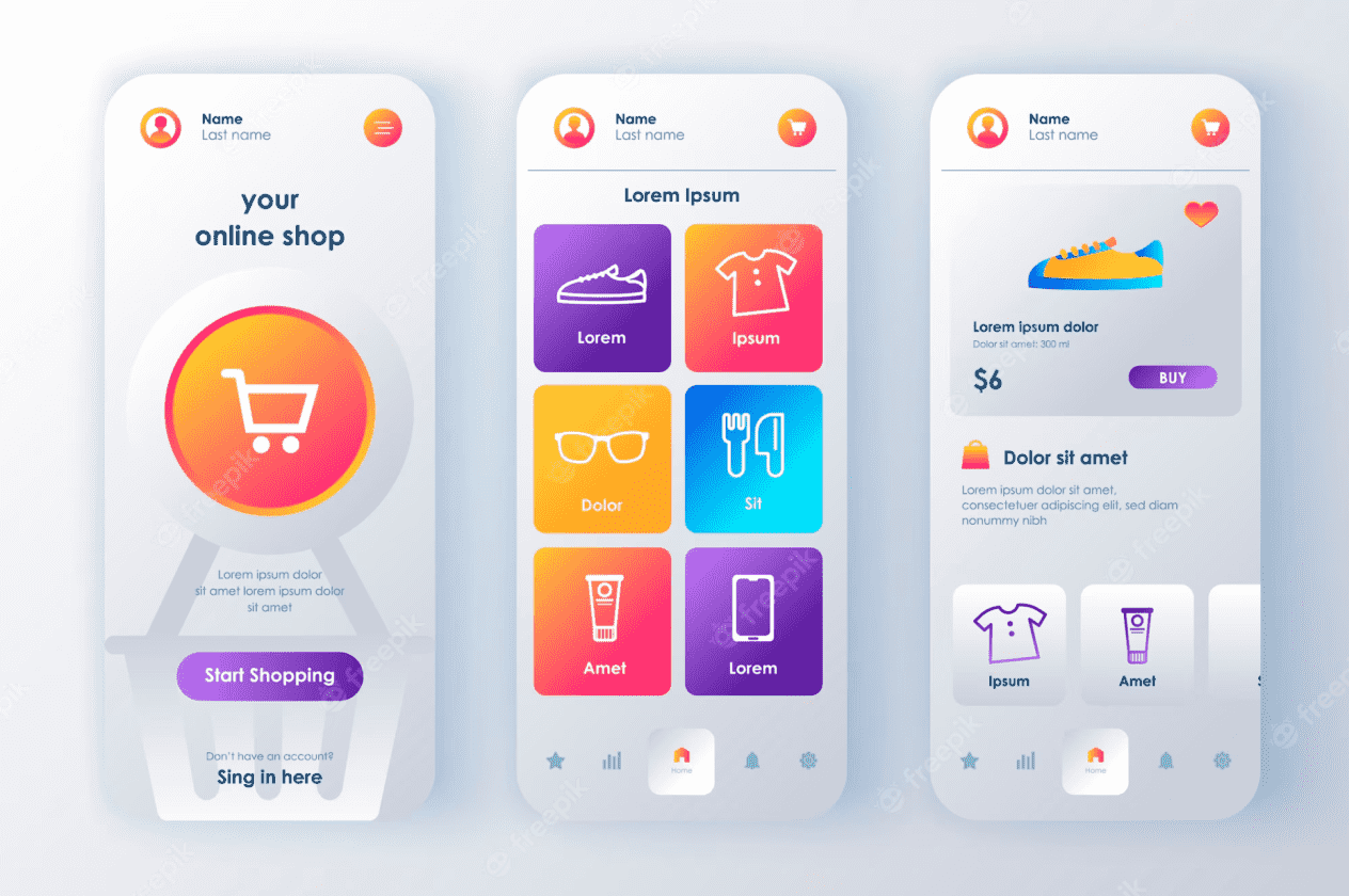 i will create a marketplace web or app, store app, product app