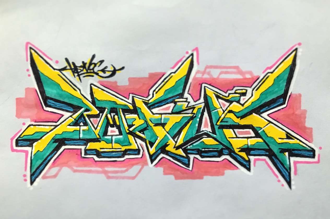 Customized Graffiti Sketches and Designs image 1