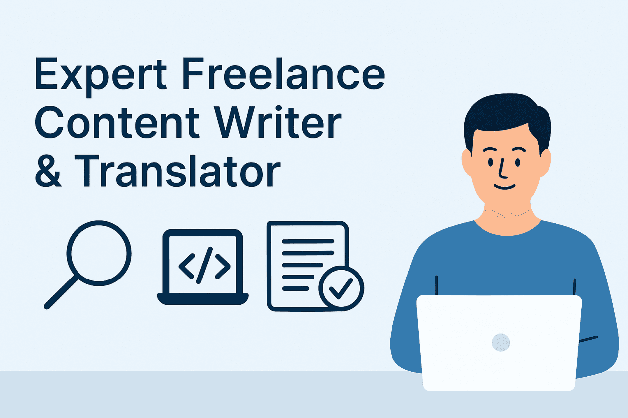 Expert Freelance Content Writer & Translator | SEO, Articles, Proofreading