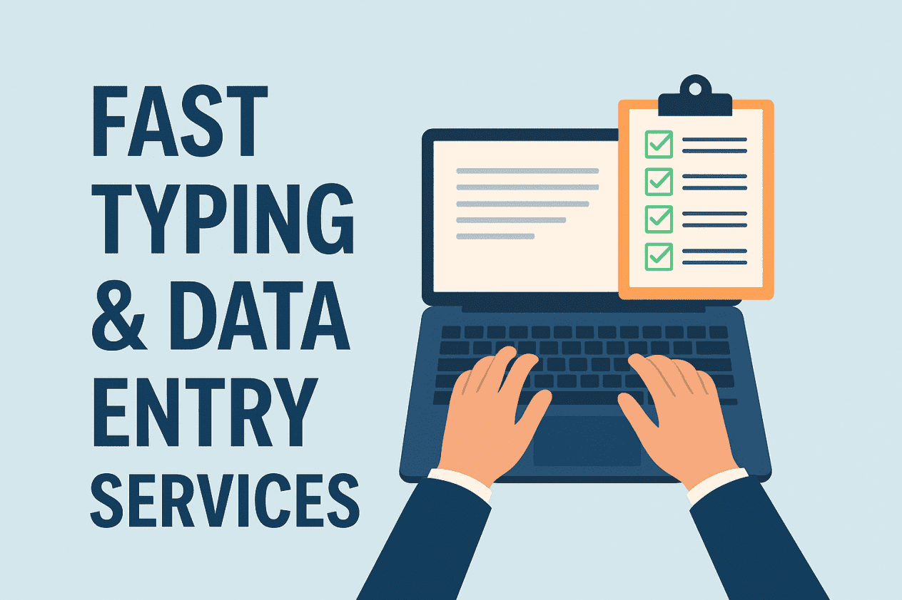 I will do fast and accurate typing and data entry