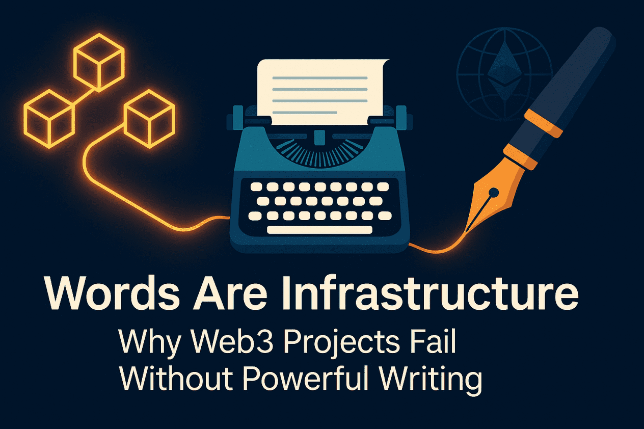 Words Are Infrastructure: Why Web3 Projects Fail Without Powerful Writing