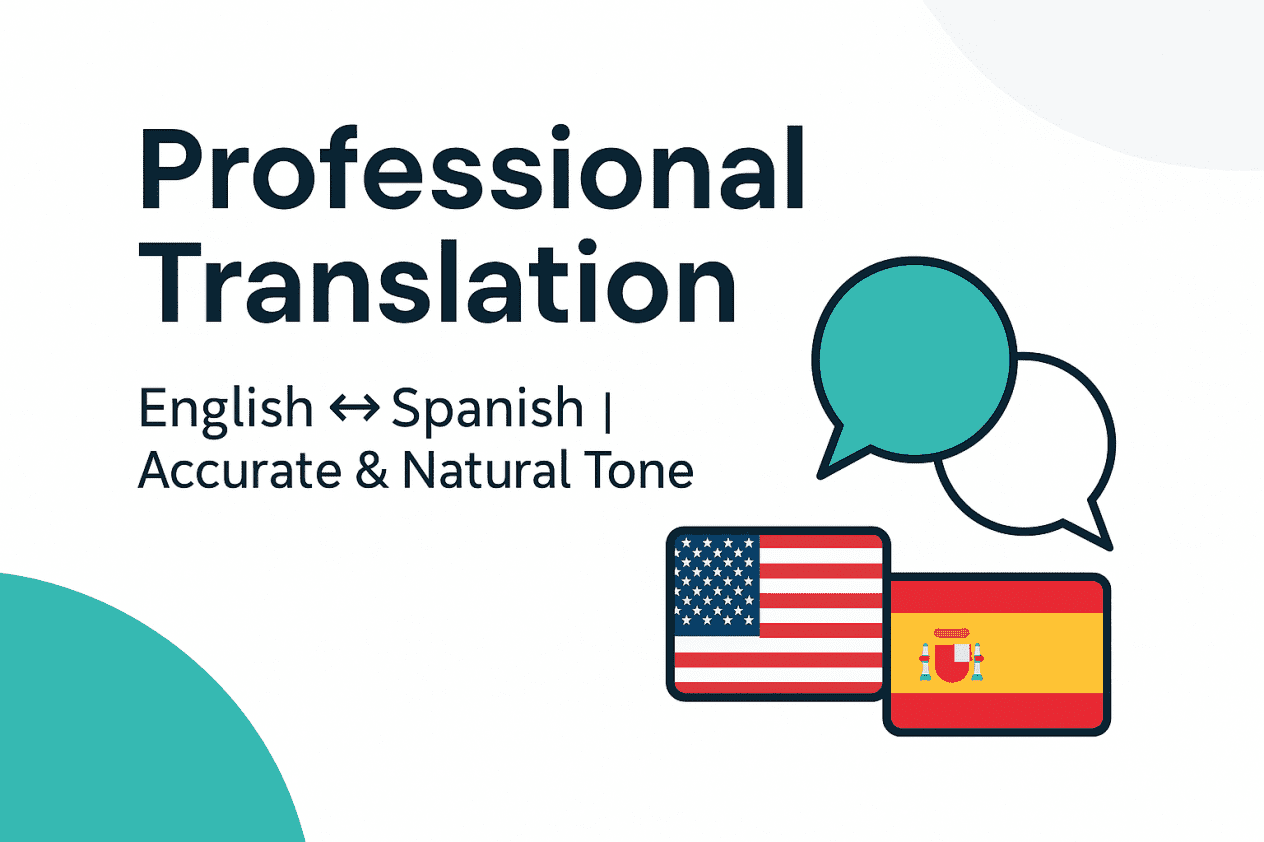 Professional English ↔ Spanish Translation