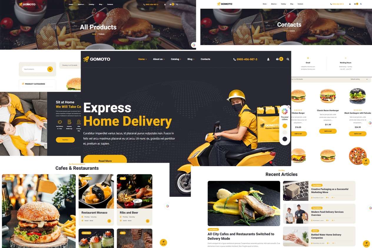 I can build a perfect delivery website with frontend and backend.