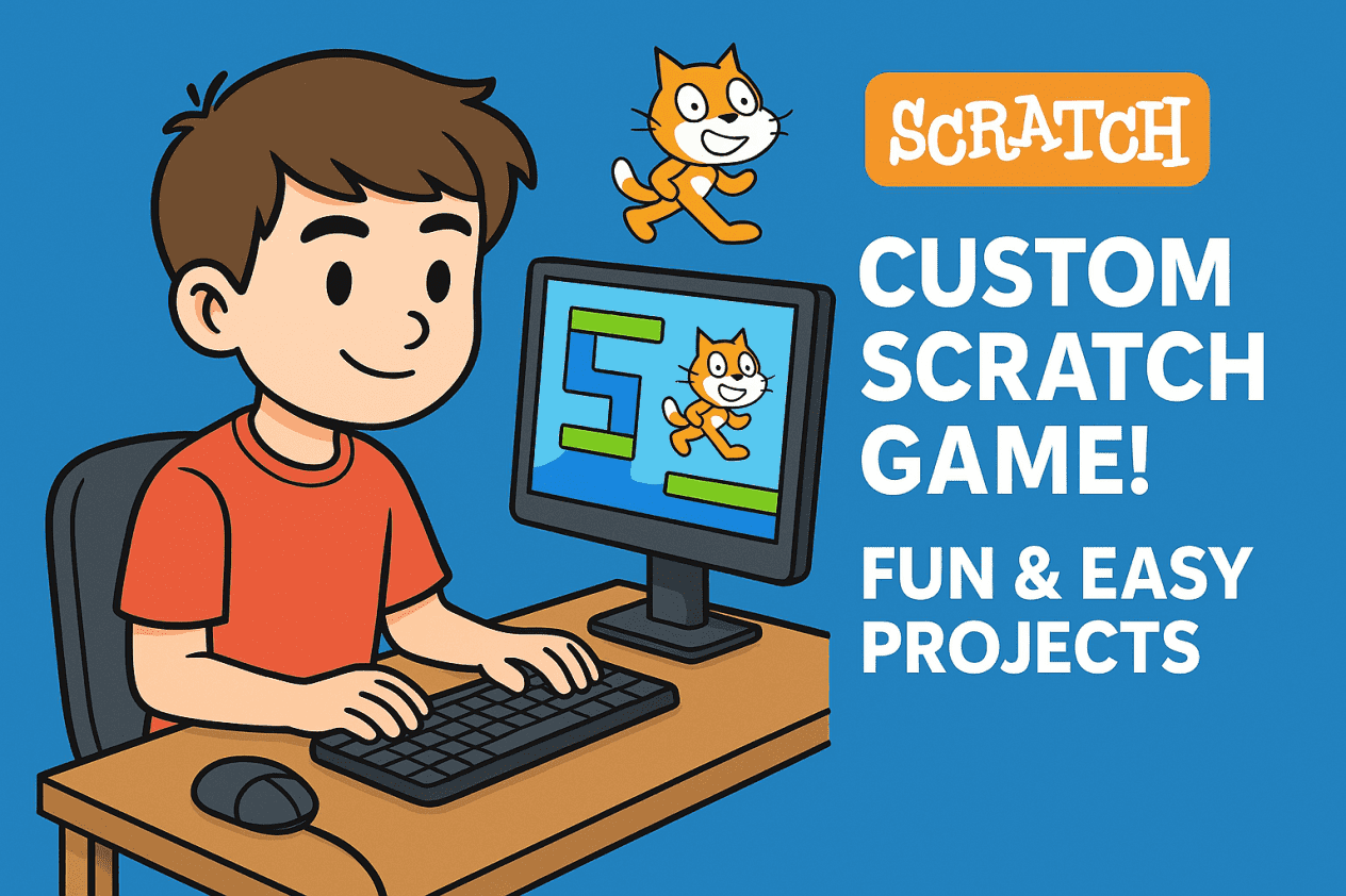 I will create a fun and custom Scratch game for you