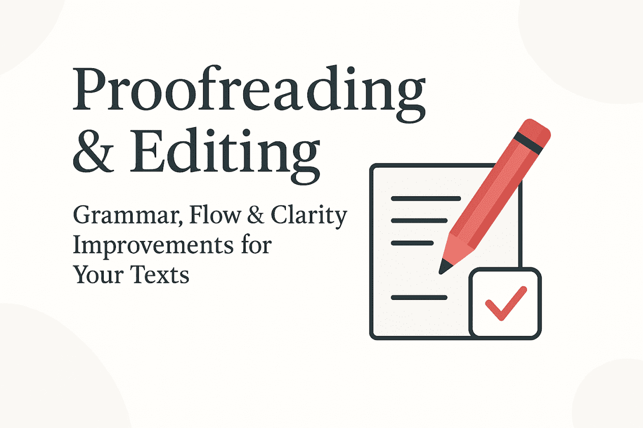 I will proofread and edit your Spanish or English texts for clarity and quality