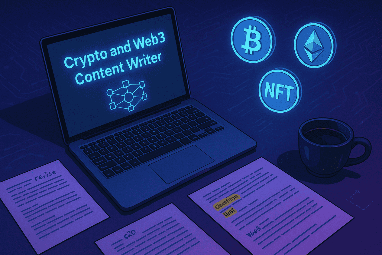 Crypto and Web3 Content Writer, Whitepaper, Articles, Blogs, X Threads, NFTs, DeFi, Blockchain
