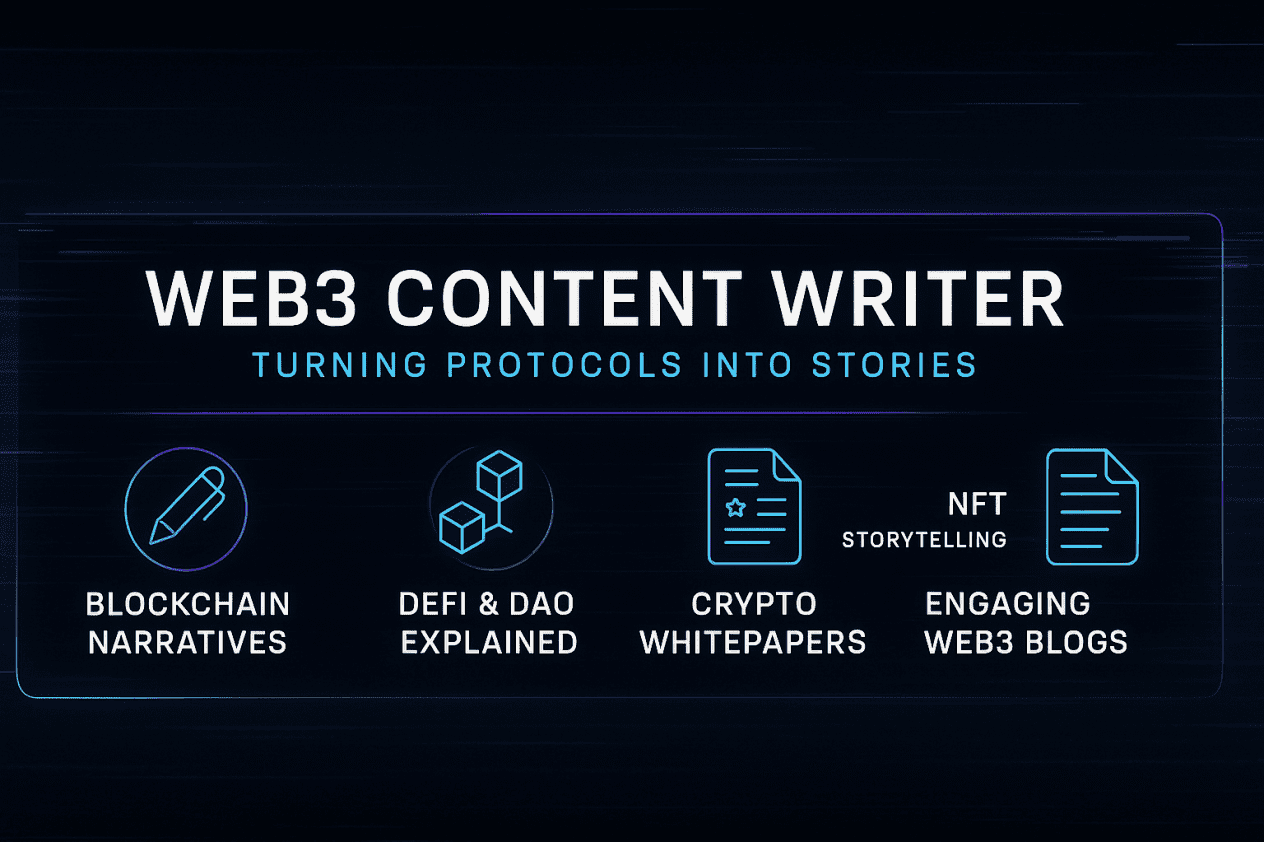 I will write a Web3 - content for you | 1500-3000 words
