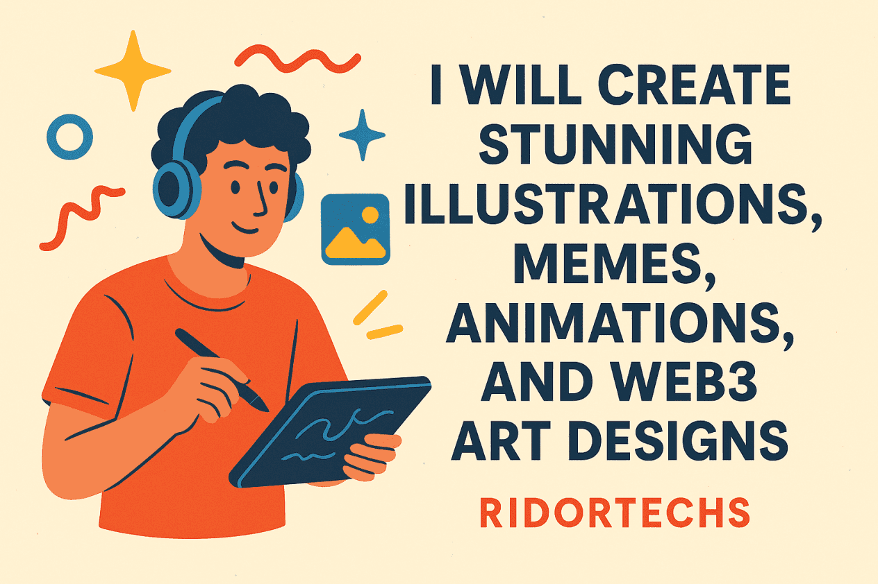 "I Will Create Stunning Illustrations, Memes, Animations, and Web3 Art Designs"