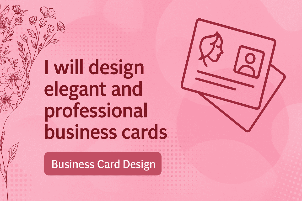 I will design elegant and professional business cards for your brand