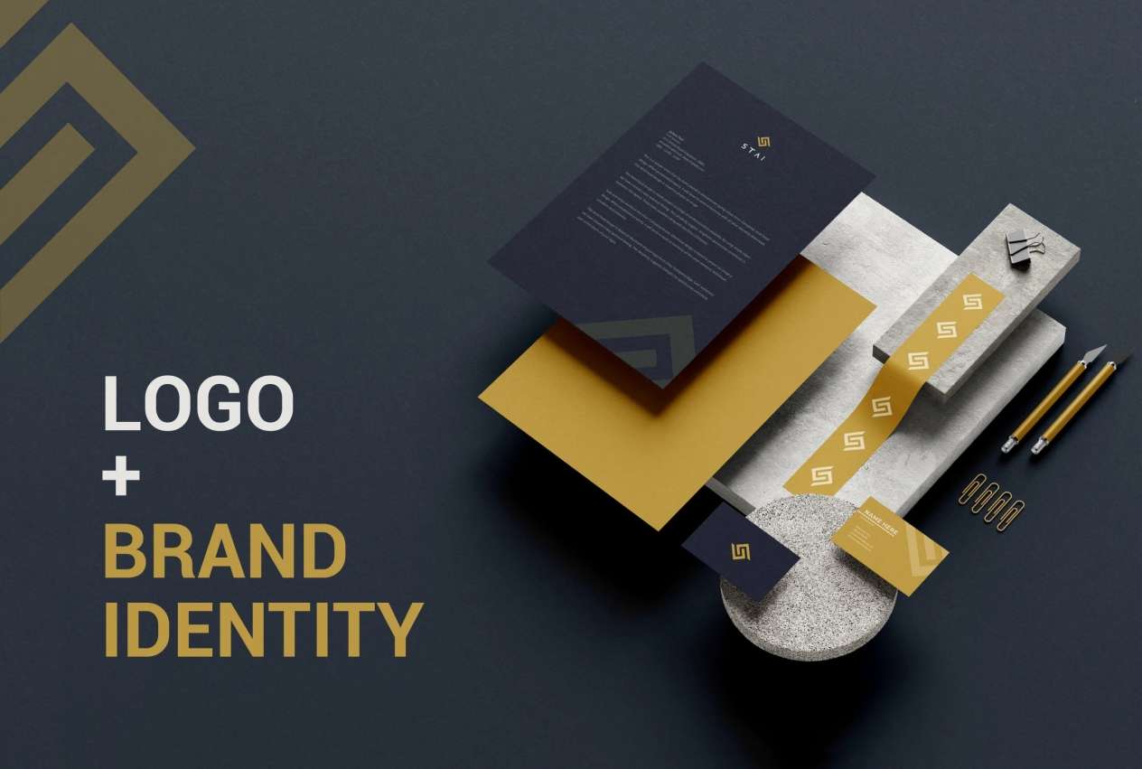 design trendy minimalist logo with business brand identity