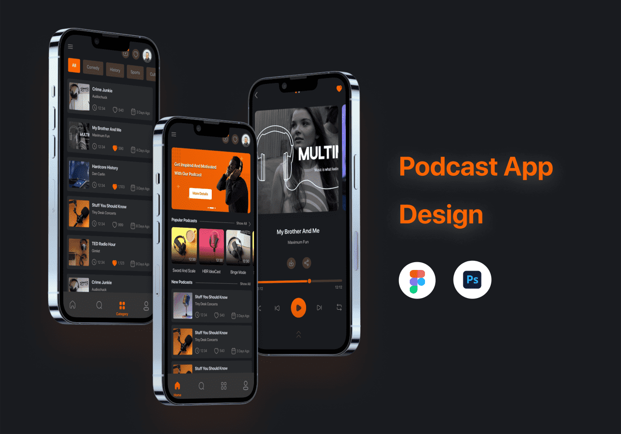 I will design mobile app UI UX whit figma or xd