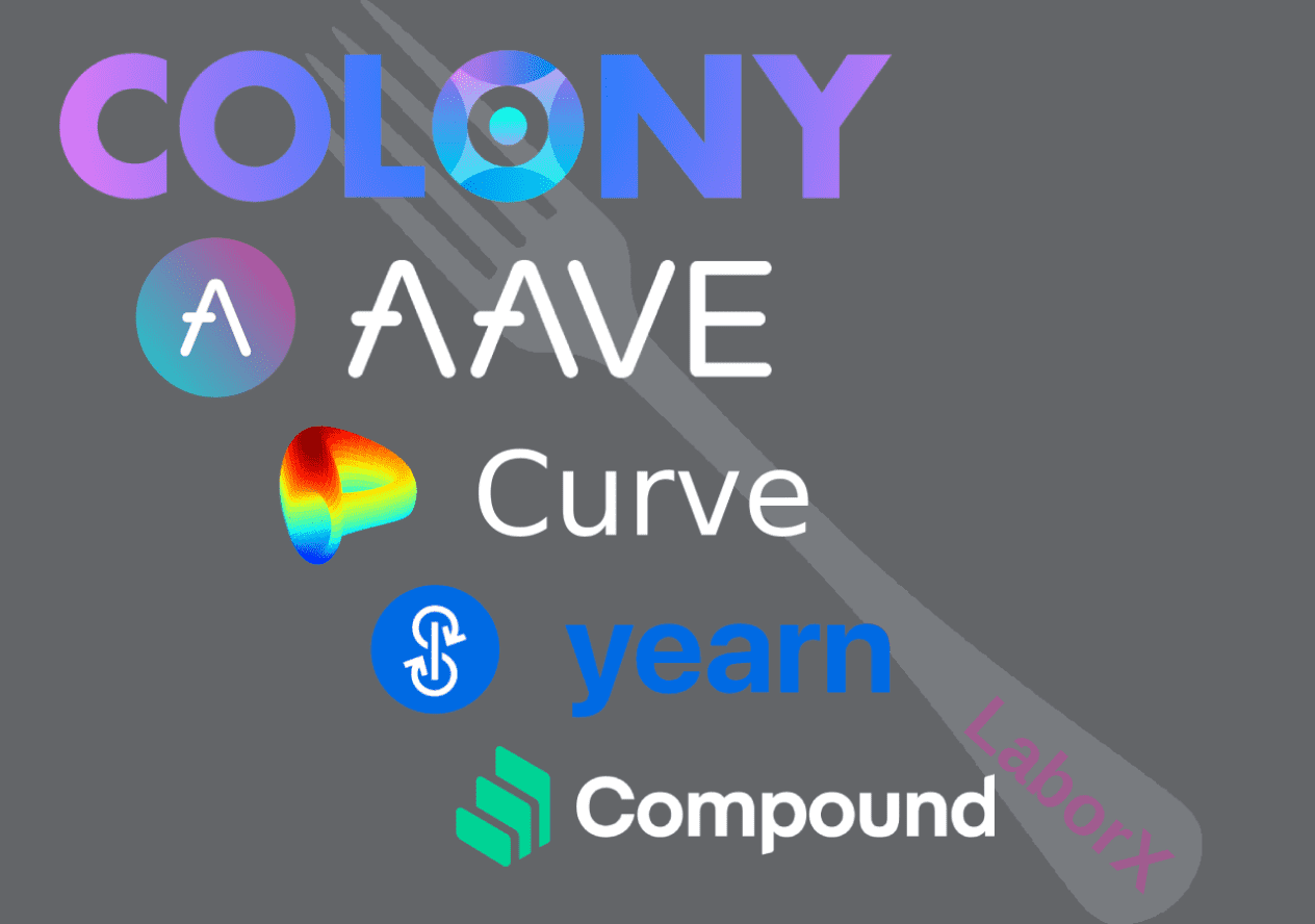 I will fork colony, aave, compound, curve and yearn protocol