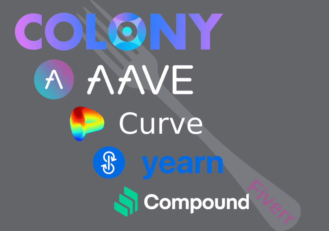 I did fork colony, aave, compound, curve and yearn protocol.