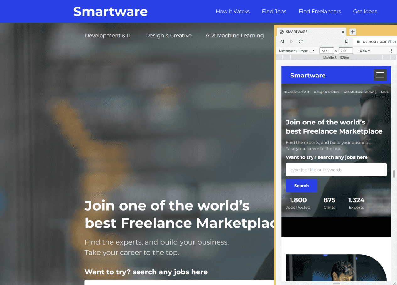 Converting responsive template from Figma in 3 days