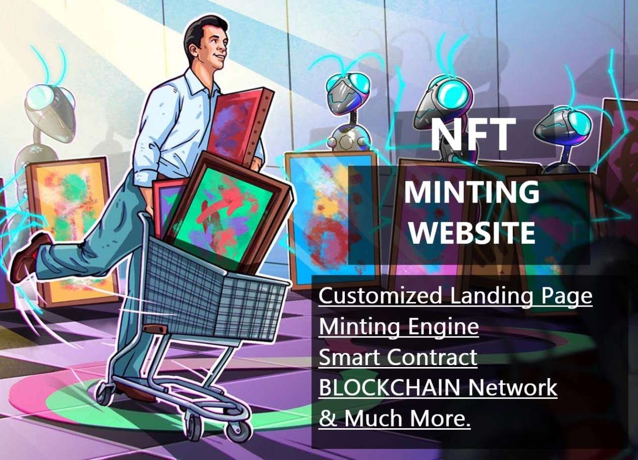 I will create NFT minting website,nft staking website