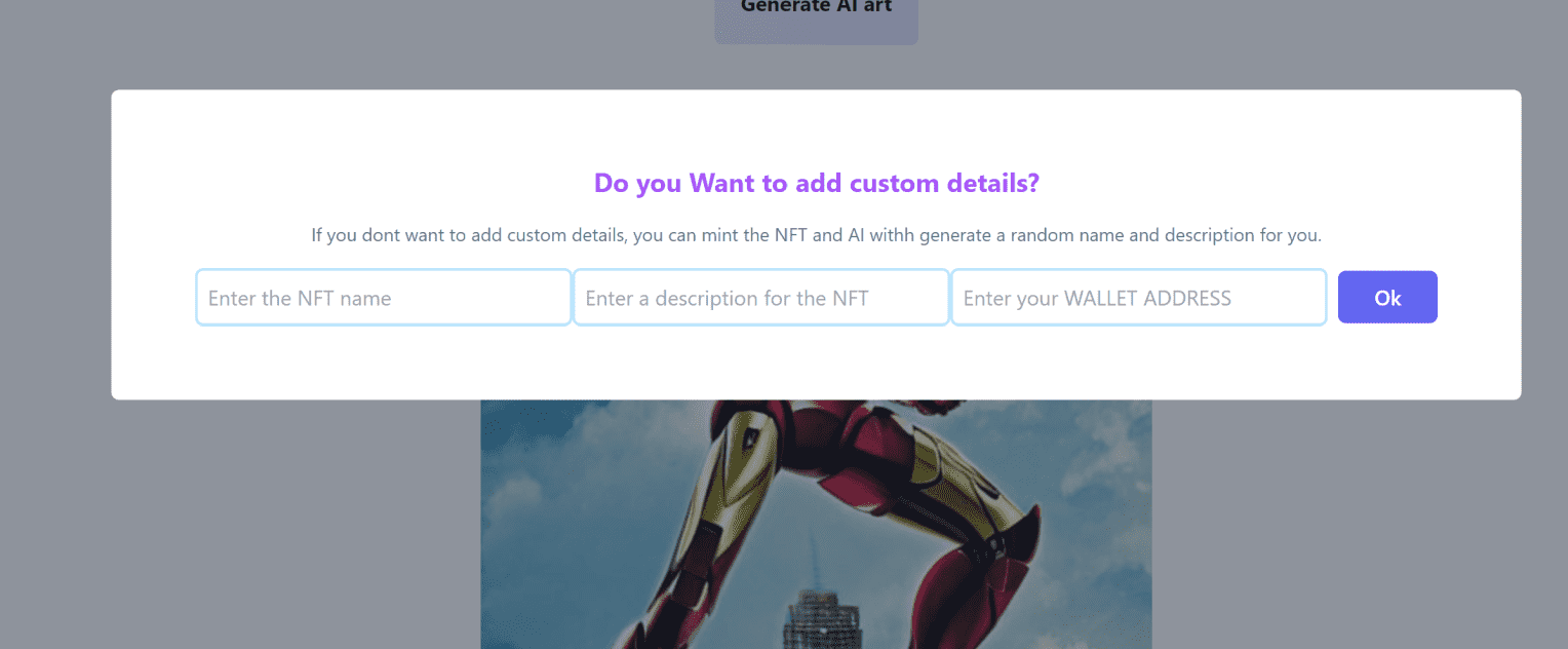 I will create an AI NFT Minter image 3