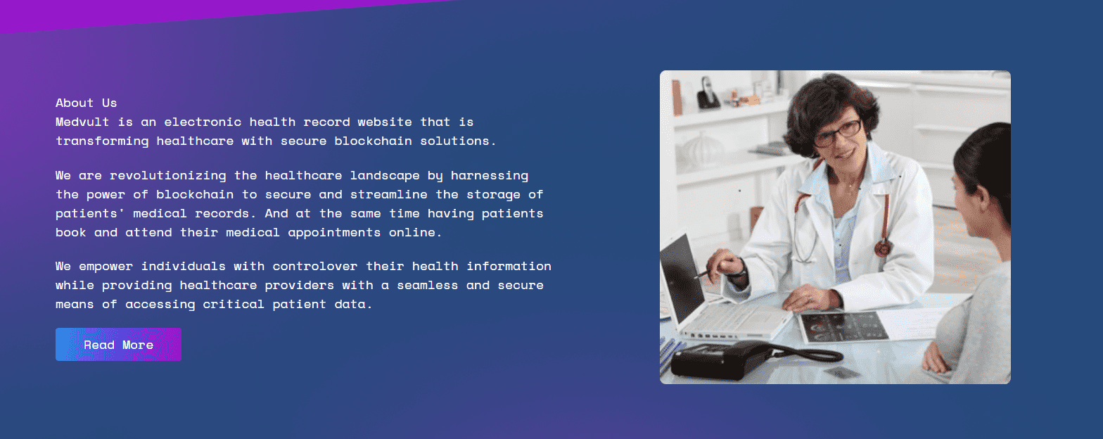 I will develop Web3 project focused on integrating blockchain into the health system (Web3Ladies Training Project)