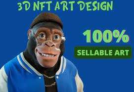 I will make a 3d nft art collection and 3d nft art