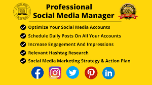 I will be your social media marketing manager and personal assistant and content creator