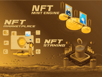 I will build nft mint, nft staking, nft marketplace