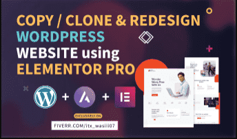design or clone your wordpress website on divi theme