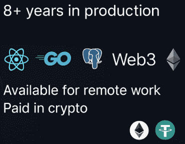 Full-Stack / Frontend Developer — React, Next.js, Node.js, Go, Web3 Ready