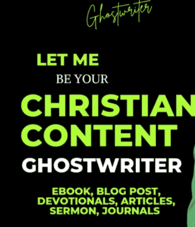 I will ghost write inspiring christian book, devotional, ebook, blog content