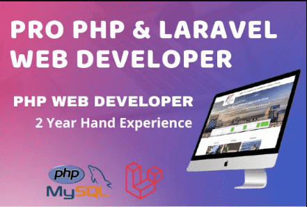 develop php web applications lavarel development