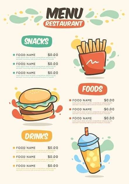 Desing menu