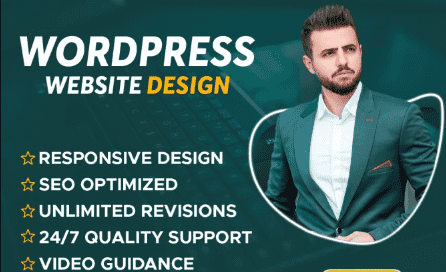 develop web design or responsive wordpress website design