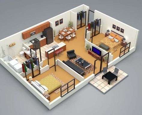 3d render realistic 3d floor plan,exterior, interior
