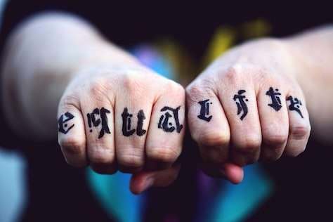 written tattoo