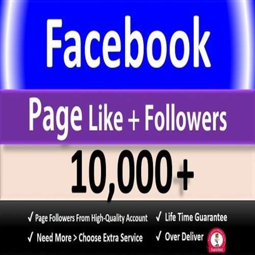 I will promote your facebook page to get 10K Page Like + Follower