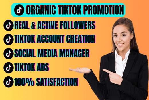 I will grow and promote your tiktok with my 15 million followers