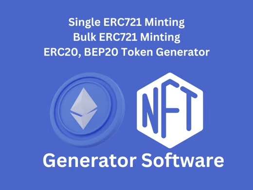 I will develop bep20 token generator, erc20 token generator, ERC721 NFT generator