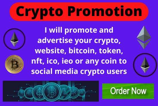 I will promote crypto, nft, token, ico, opensea marketing on social media
