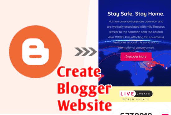 I will create blog website
