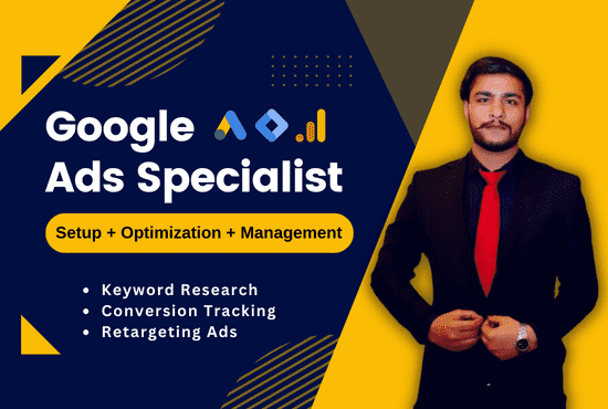 I will be your Certified Google Ads Specialist For 30 Days