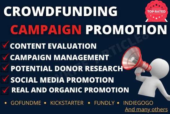 Setup your crowdfund campaign, crowdfunding promotion, fundraising campaign promotion, gofundme, kickstarter campaign