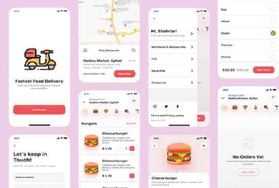 I will develop profitable food delivery app, courier app