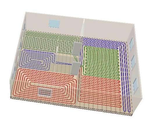 Designing and drawing underfloor heating plans