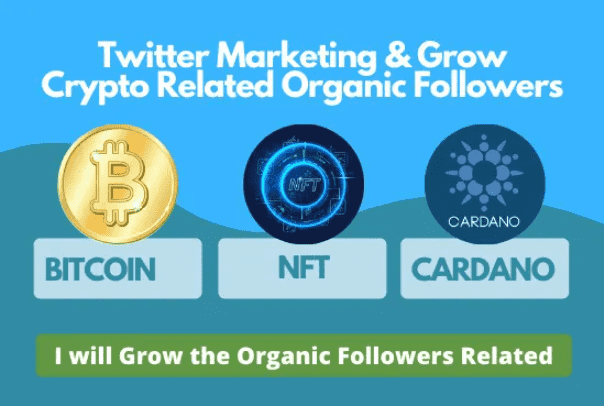 I will boost twitter marketing for the Growth of Crypto related Organic Follower