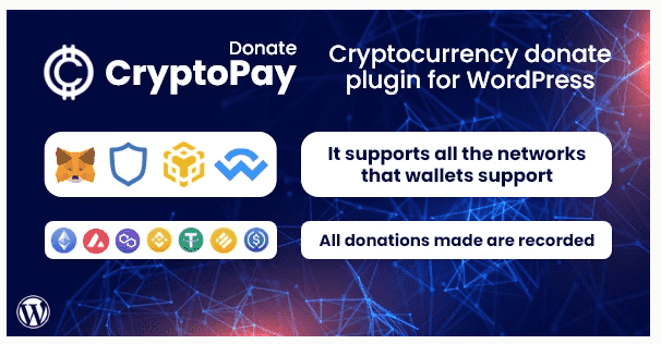 I will develope a Cryptocurrency donation wordpress website