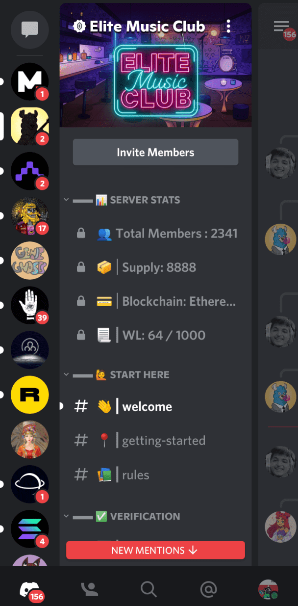 I will give you invite, mass DM, NFT ARTS on Discord
