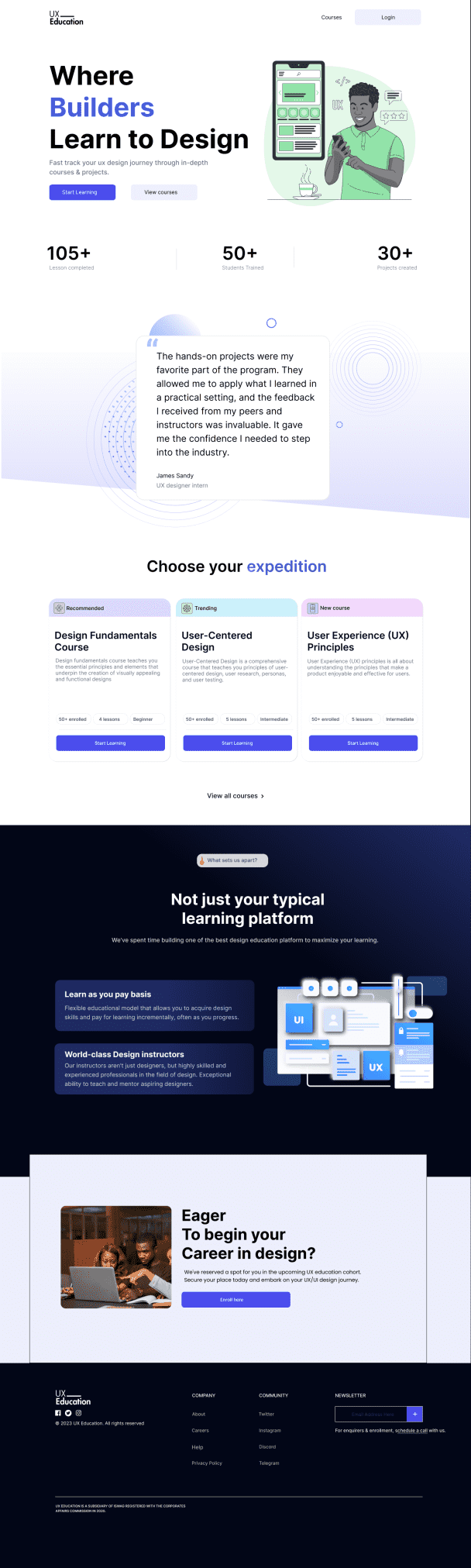 I will design a captivating landing page on figma for your project