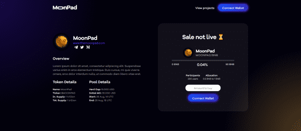 I will create the presale dapp on the various EVM
