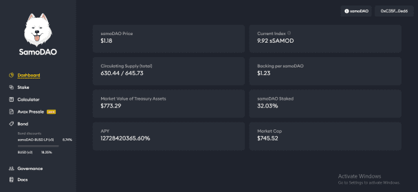 Samo DAO Platform development
