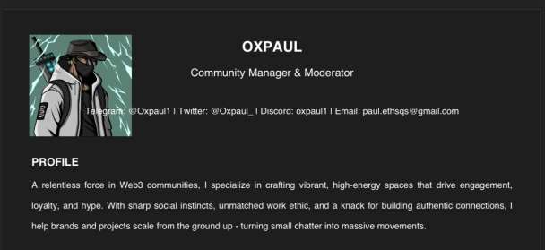 Looking for a reliable Web3 community guy? I got you.