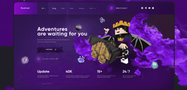 I will build nft game website, decentraland game